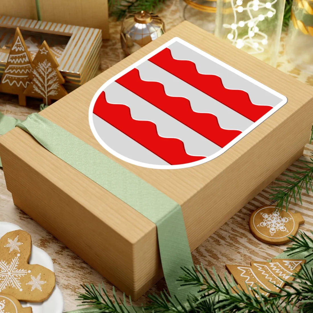 Kuhmoinen.vaakuna (Finland) (Coat of Arms) STICKER Vinyl Kiss-Cut Decal - The Sticker Space