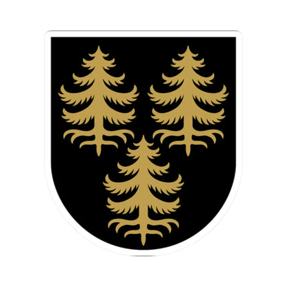 Kuhmo.vaakuna (Finland) (Coat of Arms) STICKER Vinyl Kiss-Cut Decal 2 Inch White - The Sticker Space