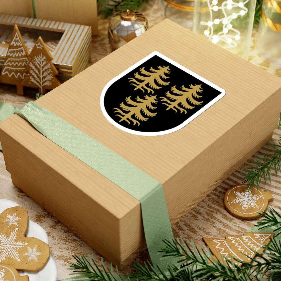 Kuhmo.vaakuna (Finland) (Coat of Arms) STICKER Vinyl Kiss-Cut Decal - The Sticker Space