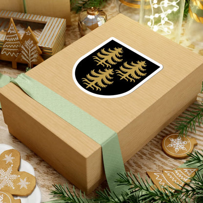 Kuhmo.vaakuna (Finland) (Coat of Arms) STICKER Vinyl Kiss-Cut Decal - The Sticker Space