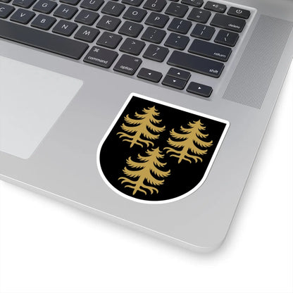 Kuhmo.vaakuna (Finland) (Coat of Arms) STICKER Vinyl Kiss-Cut Decal - The Sticker Space