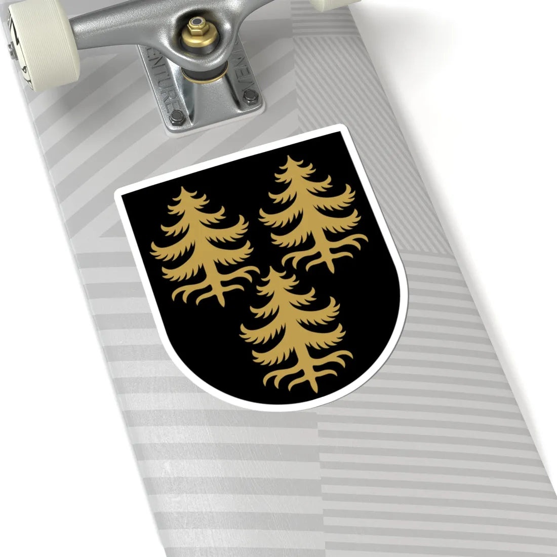 Kuhmo.vaakuna (Finland) (Coat of Arms) STICKER Vinyl Kiss-Cut Decal - The Sticker Space