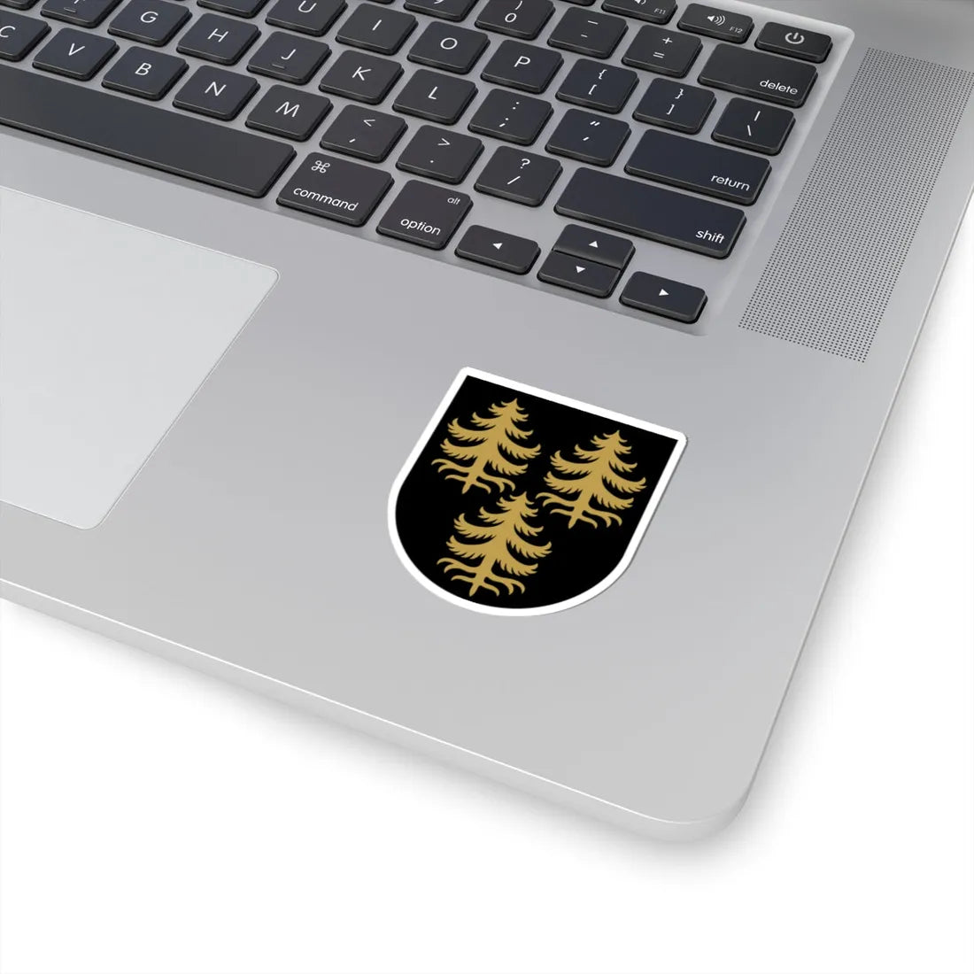 Kuhmo.vaakuna (Finland) (Coat of Arms) STICKER Vinyl Kiss-Cut Decal - The Sticker Space