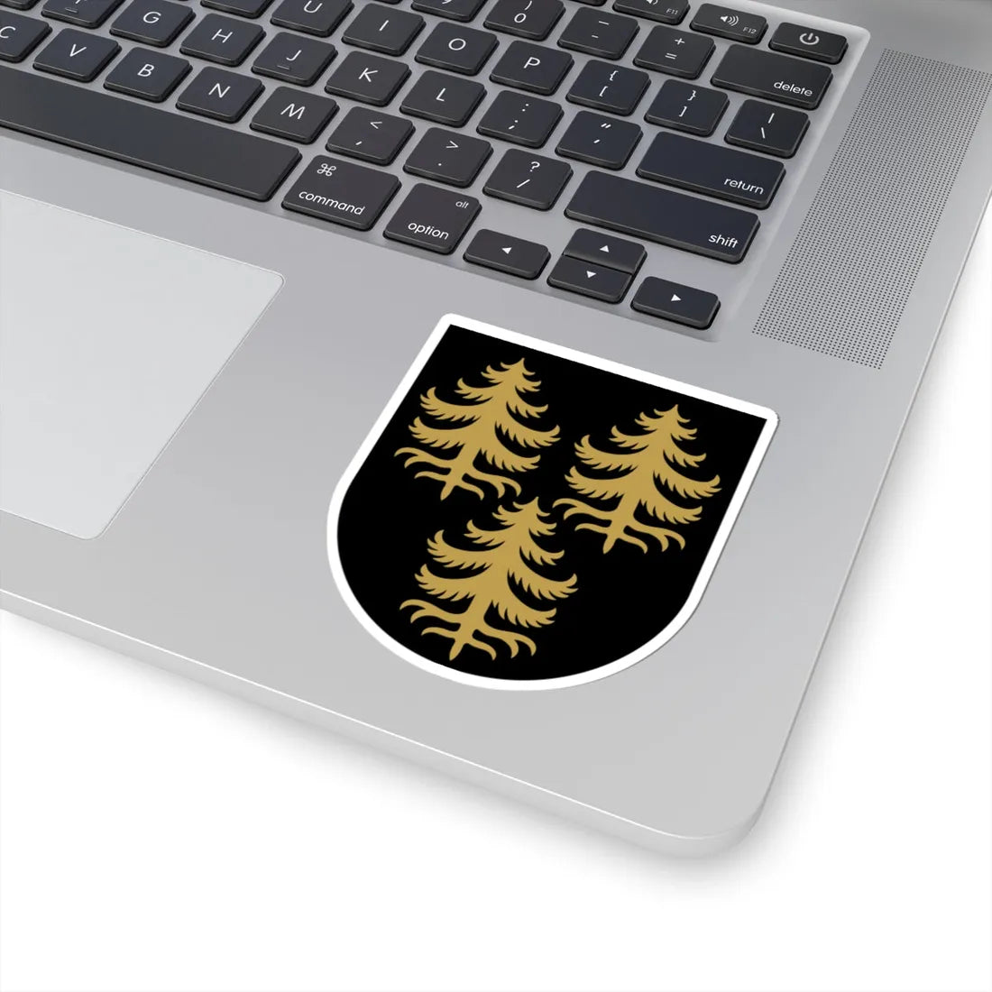 Kuhmo.vaakuna (Finland) (Coat of Arms) STICKER Vinyl Kiss-Cut Decal - The Sticker Space