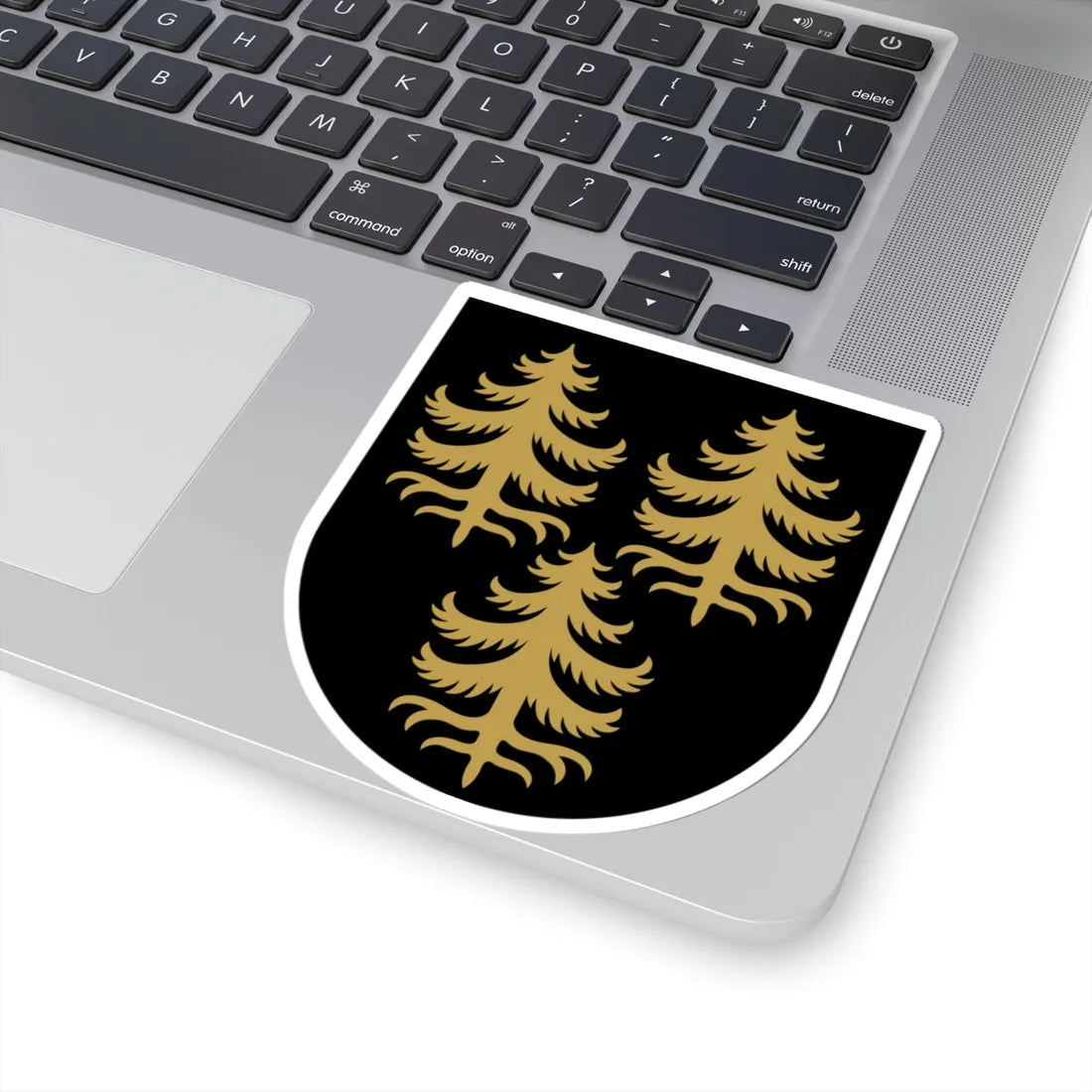 Kuhmo.vaakuna (Finland) (Coat of Arms) STICKER Vinyl Kiss-Cut Decal - The Sticker Space
