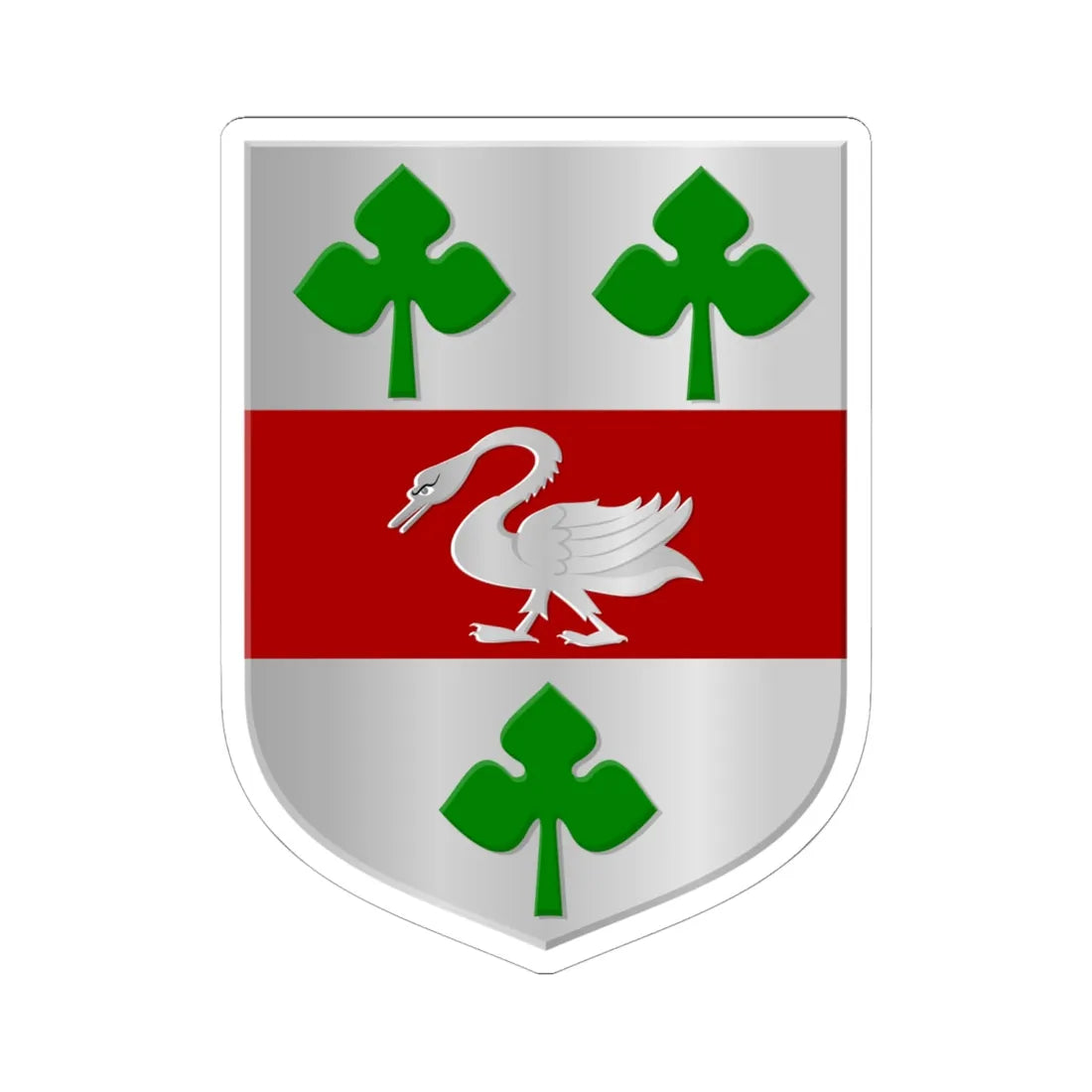 Kuinre wapen (Netherlands) (Coat of Arms) STICKER Vinyl Kiss-Cut Decal 6 Inch White - The Sticker Space