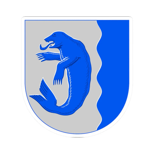 Kuivaniemi.vaakuna (Finland) (Coat of Arms) STICKER Vinyl Kiss-Cut Decal 2 Inch White - The Sticker Space