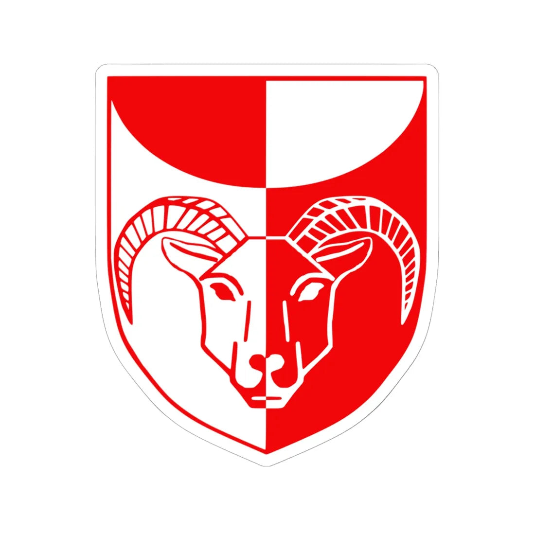 Kujalleq-coat-of-arms (Coat of Arms) STICKER Vinyl Kiss-Cut Decal 6 Inch White - The Sticker Space