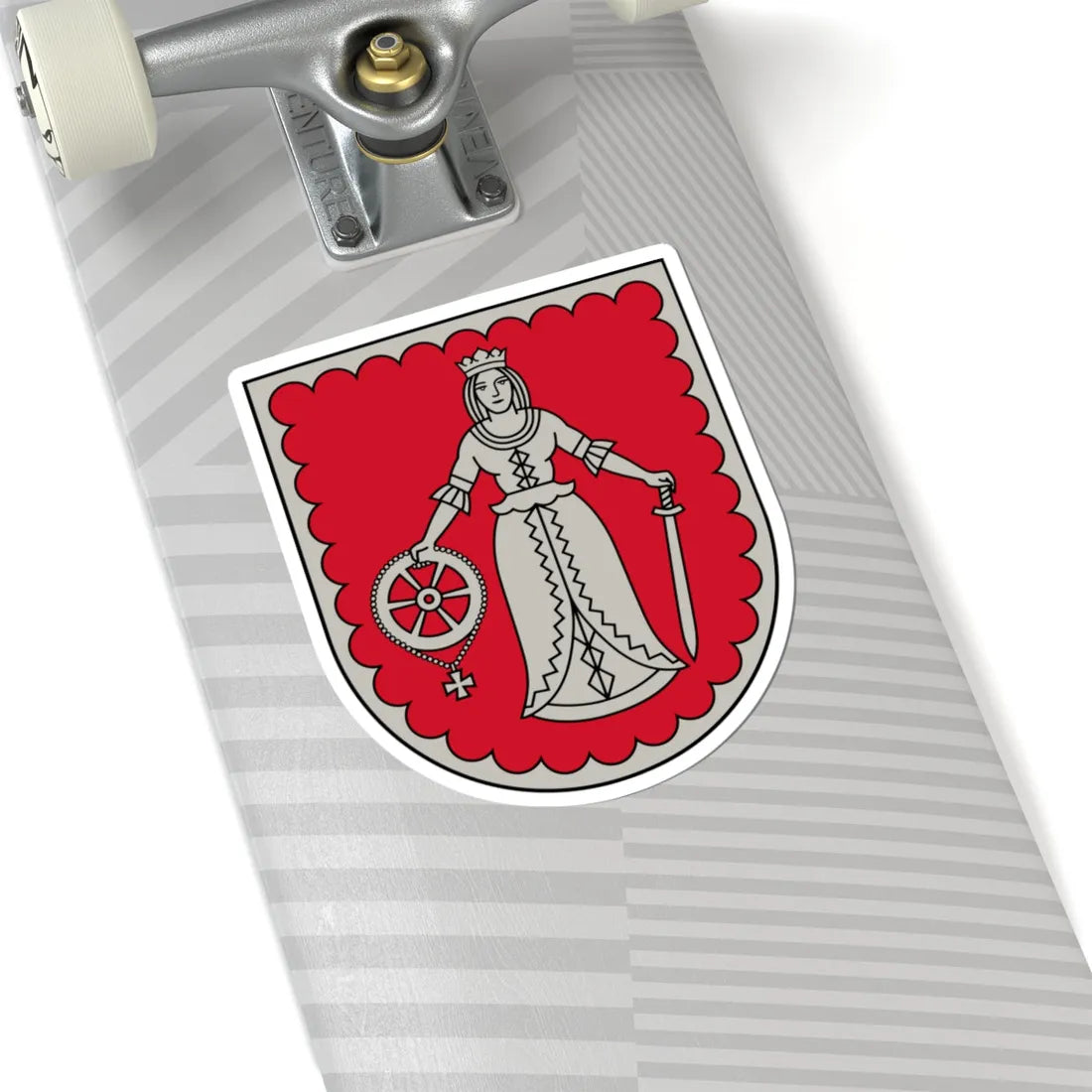 Kuldīgas novads COA (Latvia) (Coat of Arms) STICKER Vinyl Kiss-Cut Decal - The Sticker Space