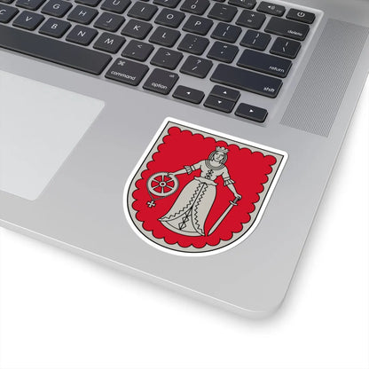 Kuldīgas novads COA (Latvia) (Coat of Arms) STICKER Vinyl Kiss-Cut Decal - The Sticker Space