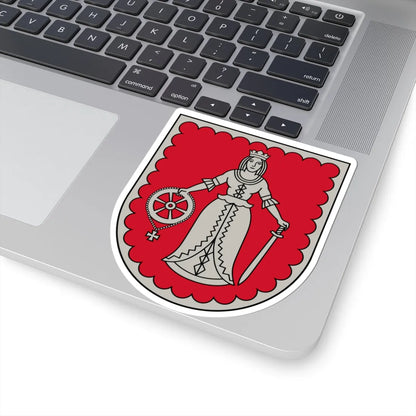 Kuldīgas novads COA (Latvia) (Coat of Arms) STICKER Vinyl Kiss-Cut Decal - The Sticker Space