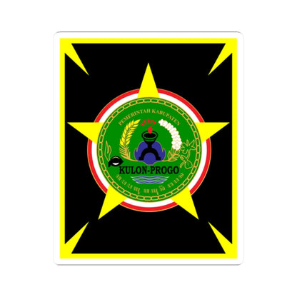 Kulonprogo Seal (Indonesia) (Coat of Arms) STICKER Vinyl Kiss-Cut Decal 2 Inch White - The Sticker Space