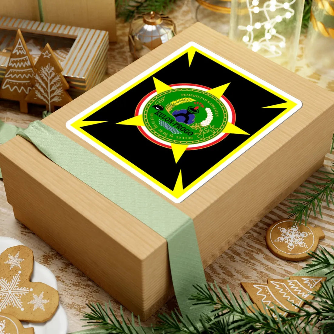 Kulonprogo Seal (Indonesia) (Coat of Arms) STICKER Vinyl Kiss-Cut Decal - The Sticker Space