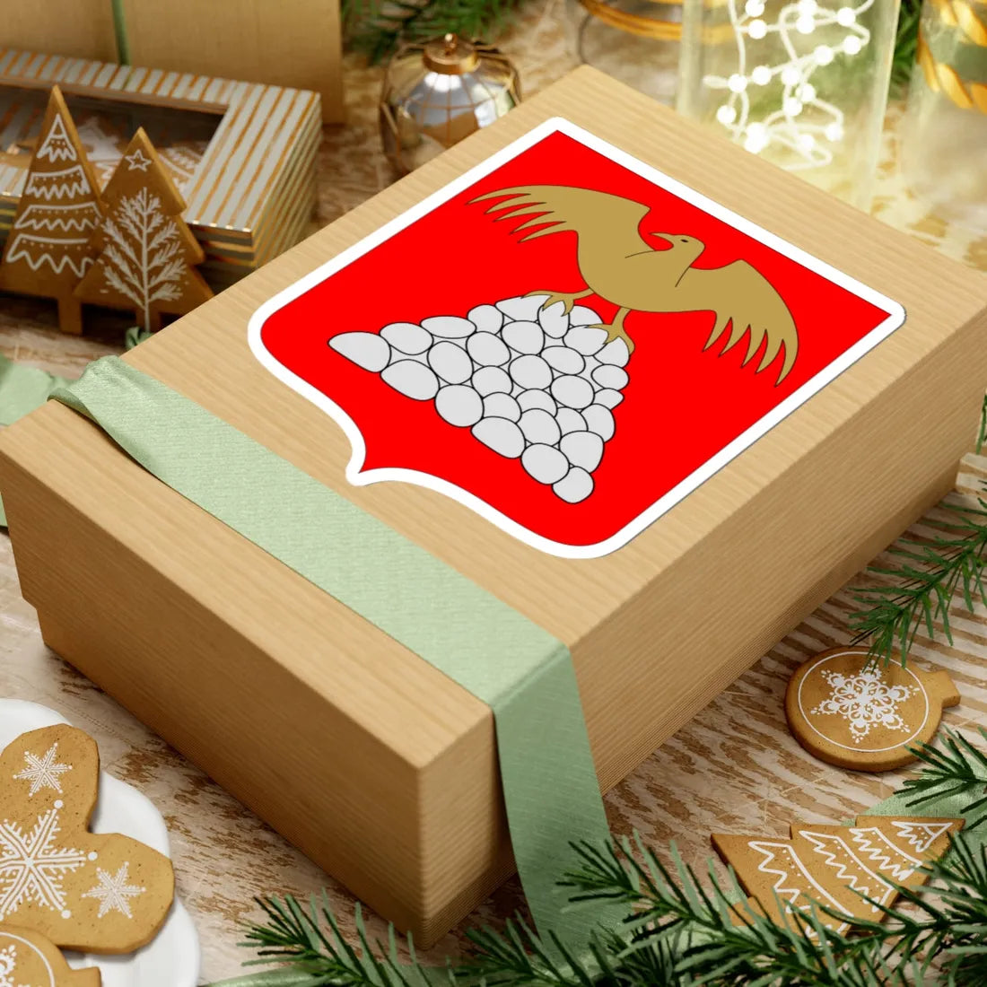 Kumlinge.vaakuna (Finland) (Coat of Arms) STICKER Vinyl Kiss-Cut Decal - The Sticker Space