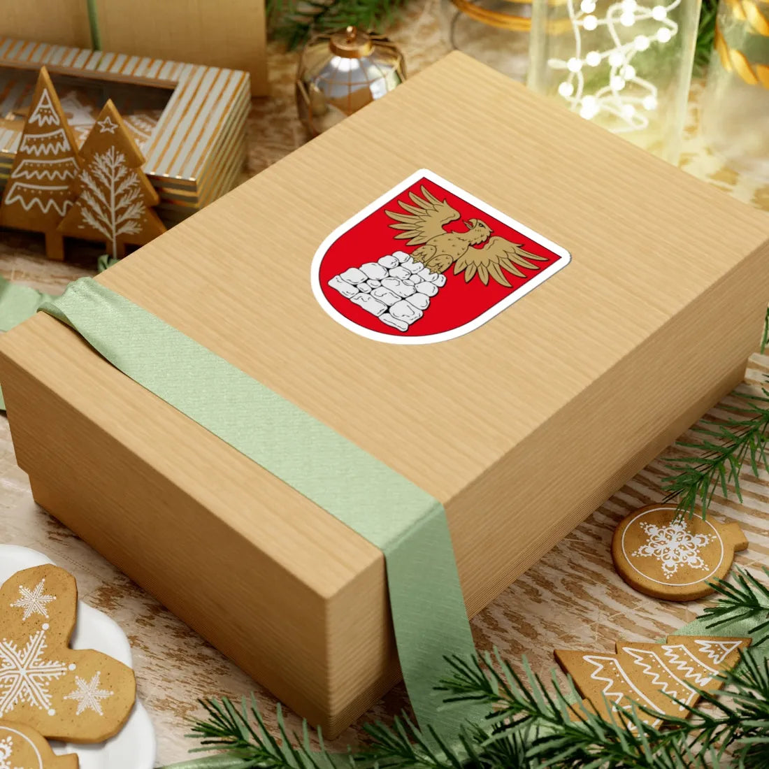 Kumlinge.vapen (Finland) (Coat of Arms) STICKER Vinyl Kiss-Cut Decal - The Sticker Space