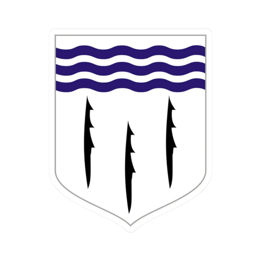 Kunda coat of arms (Estonia) (Coat of Arms) STICKER Vinyl Kiss-Cut Decal 2 Inch White - The Sticker Space