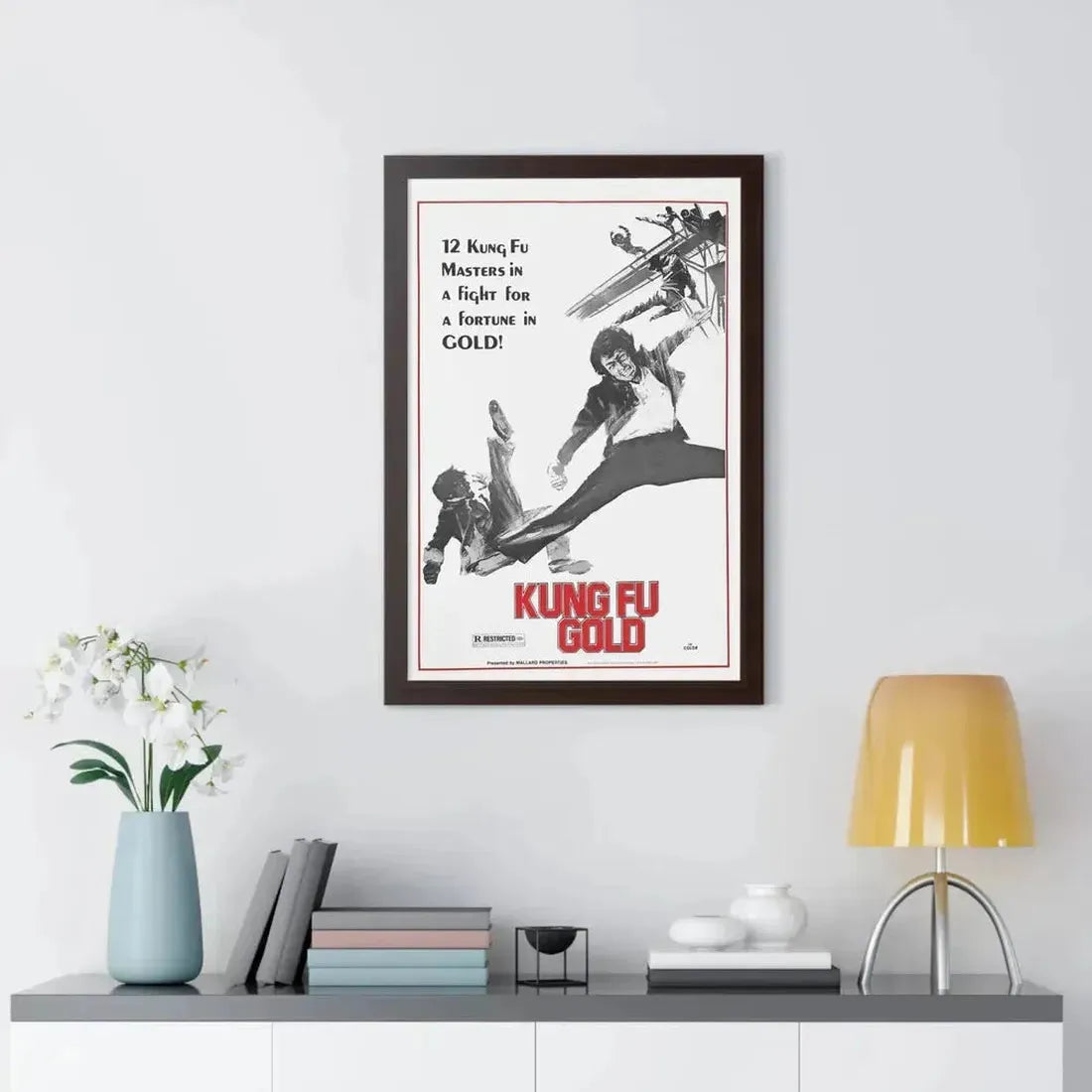 KUNG FU GOLD 1974 - Framed Movie Poster - The Sticker Space