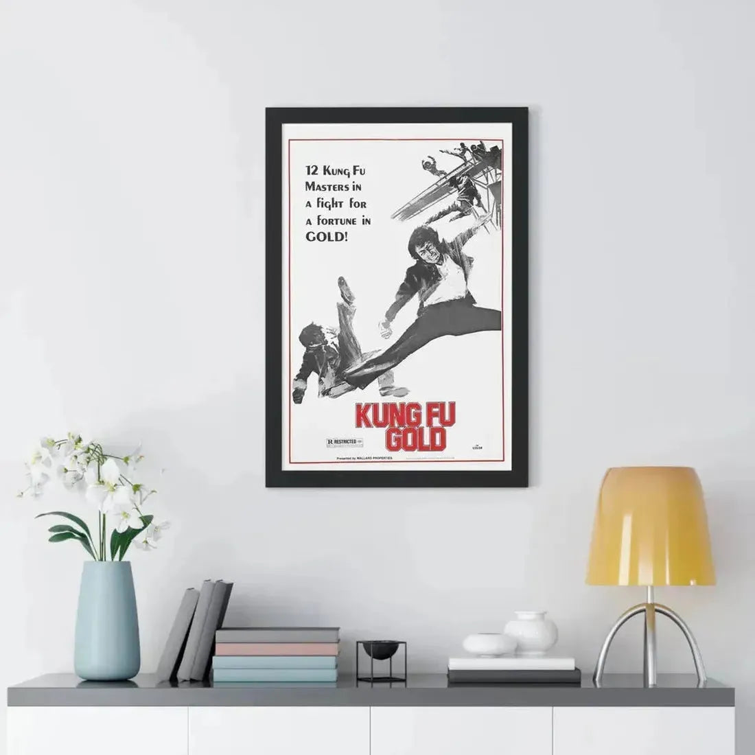 KUNG FU GOLD 1974 - Framed Movie Poster - The Sticker Space