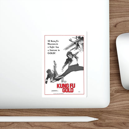 KUNG FU GOLD 1974 Movie Poster STICKER Vinyl Die-Cut Decal-The Sticker Space