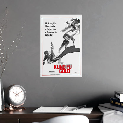 KUNG FU GOLD 1974 - Paper Movie Poster-The Sticker Space