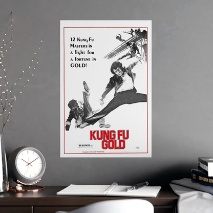 KUNG FU GOLD 1974 - Paper Movie Poster-The Sticker Space