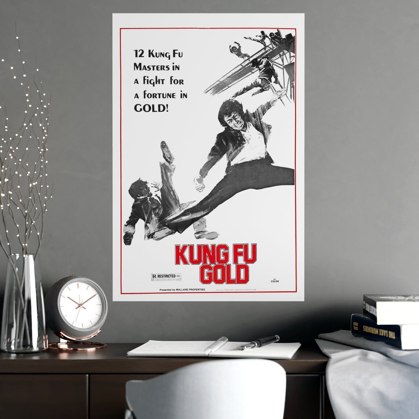 KUNG FU GOLD 1974 - Paper Movie Poster-The Sticker Space