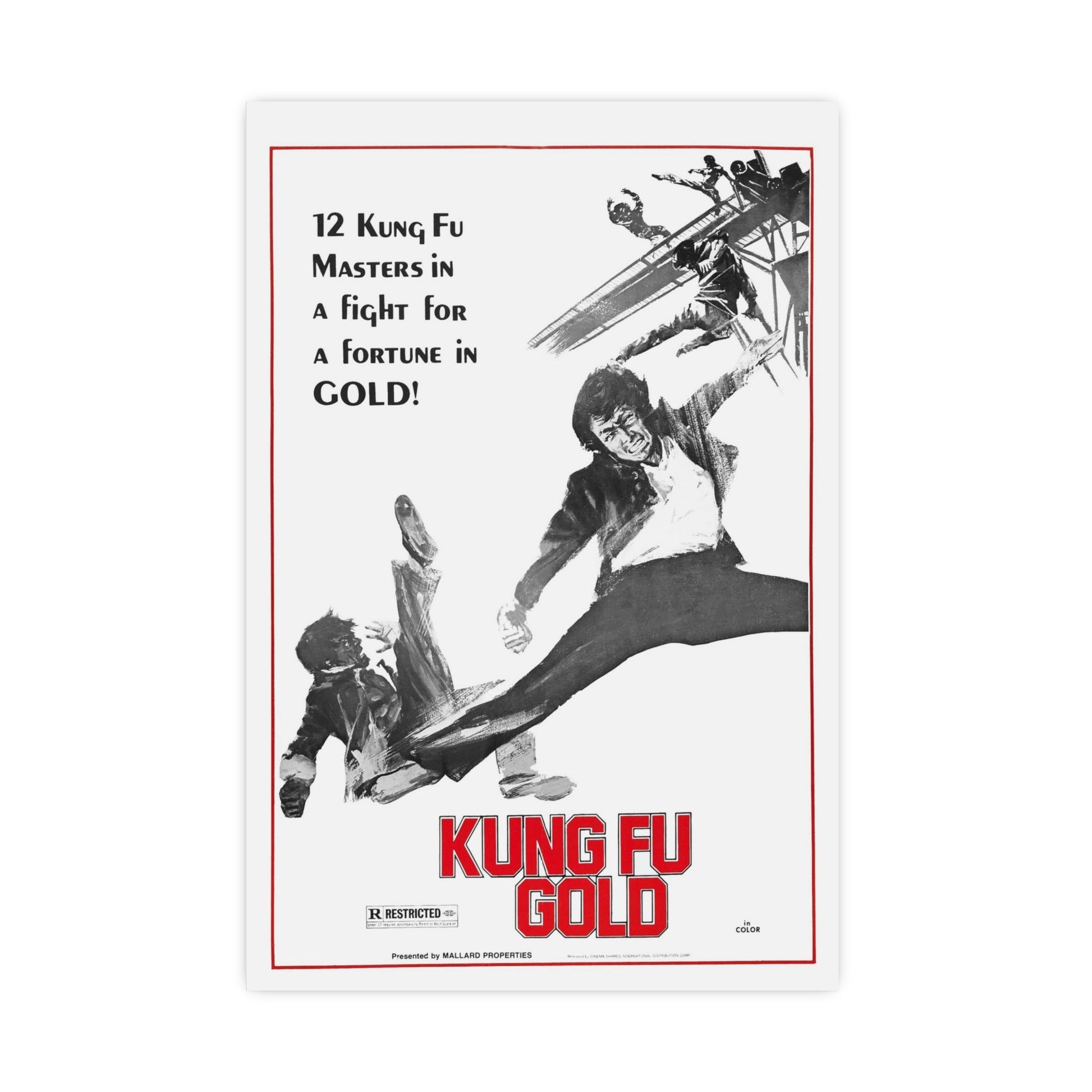 KUNG FU GOLD 1974 - Paper Movie Poster-20″ x 30″ (Vertical)-The Sticker Space