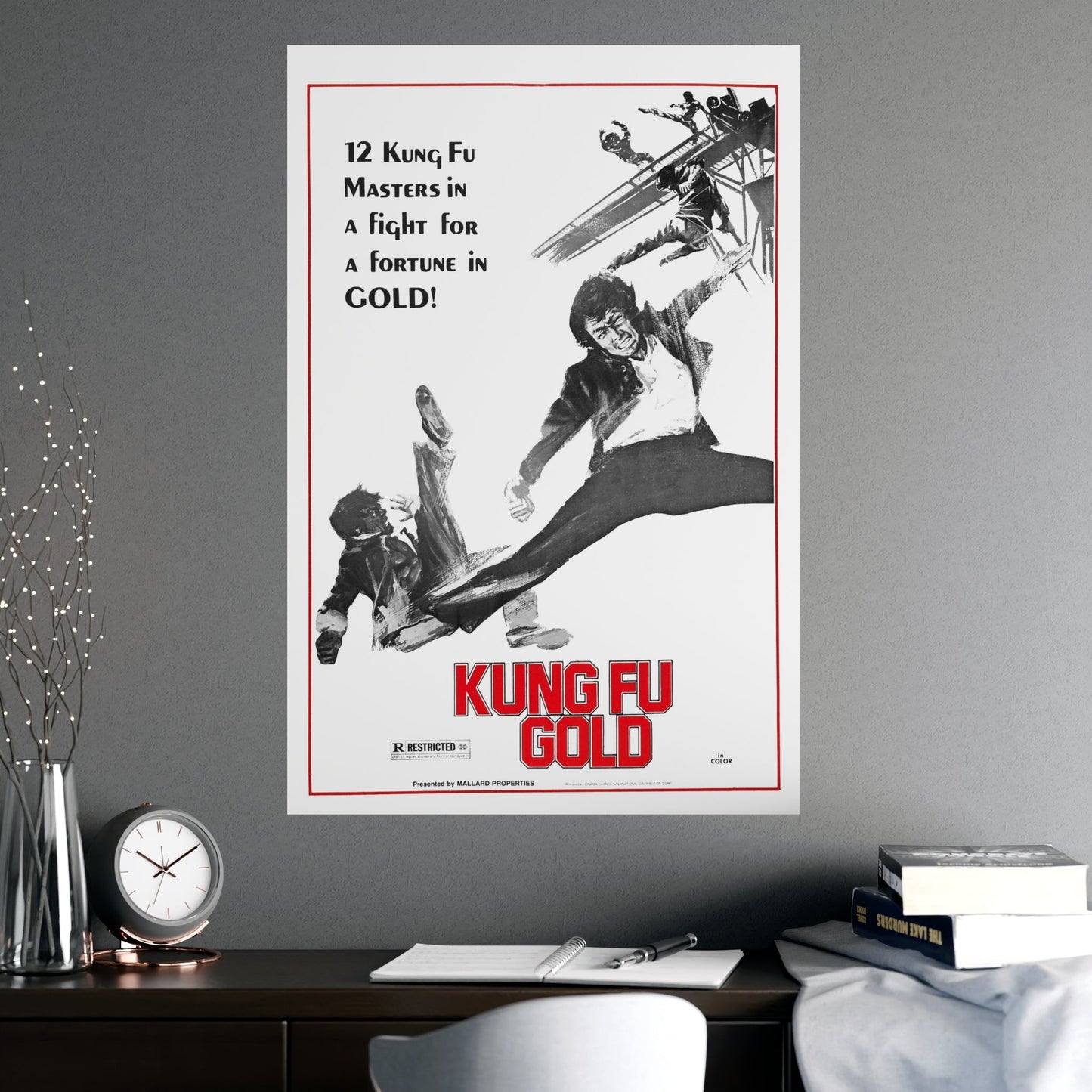 KUNG FU GOLD 1974 - Paper Movie Poster-The Sticker Space