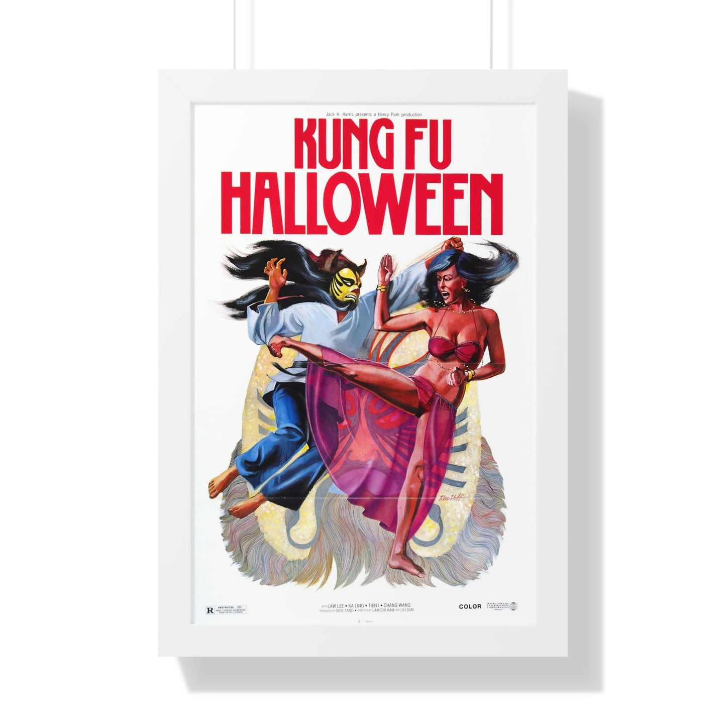 KUNG FU HALLOWEEN 1977 - Framed Movie Poster-16″ x 24″-The Sticker Space