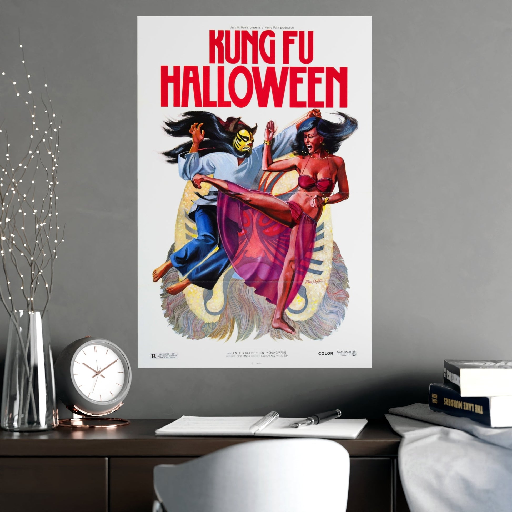 KUNG FU HALLOWEEN 1977 - Paper Movie Poster-The Sticker Space
