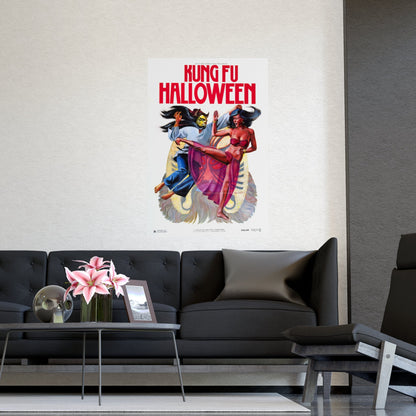KUNG FU HALLOWEEN 1977 - Paper Movie Poster-The Sticker Space