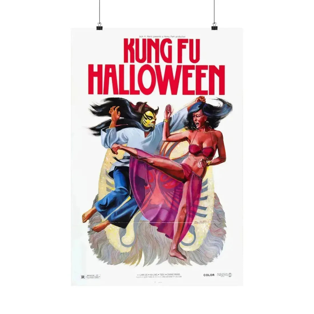 KUNG FU HALLOWEEN 1977 - Paper Movie Poster 20″ x 30″ Matte - The Sticker Space