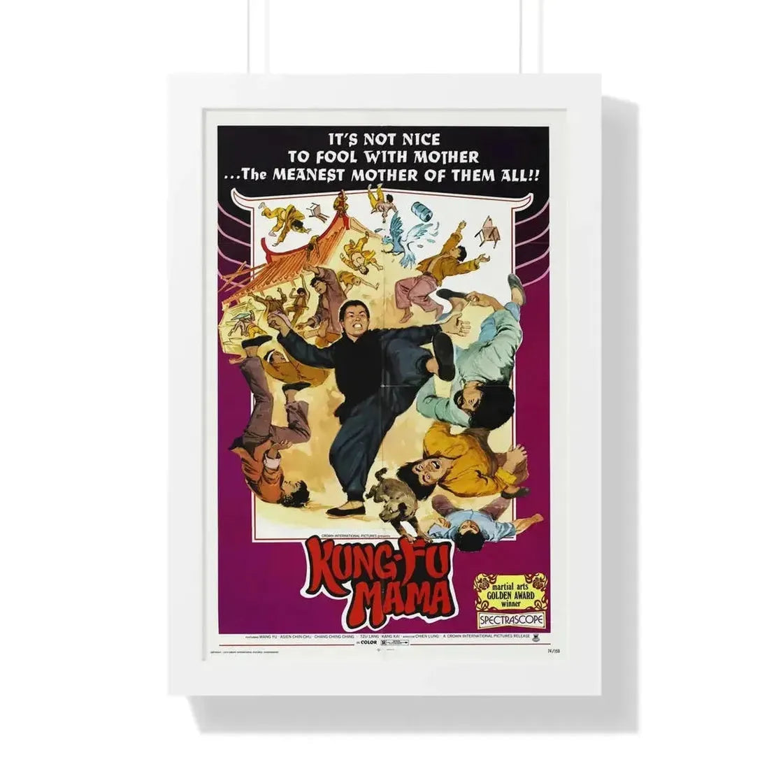 KUNG-FU MAMA 1973 - Framed Movie Poster - The Sticker Space