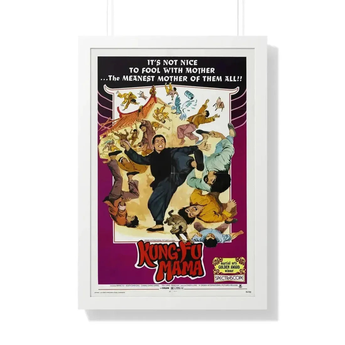 KUNG-FU MAMA 1973 - Framed Movie Poster - The Sticker Space