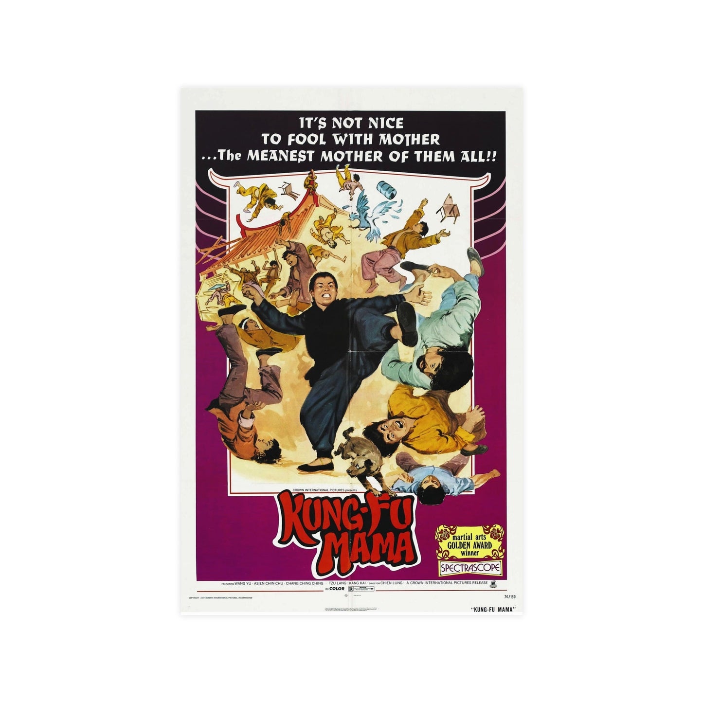 KUNG-FU MAMA 1973 - Paper Movie Poster-11″ x 17″ (Vertical)-The Sticker Space