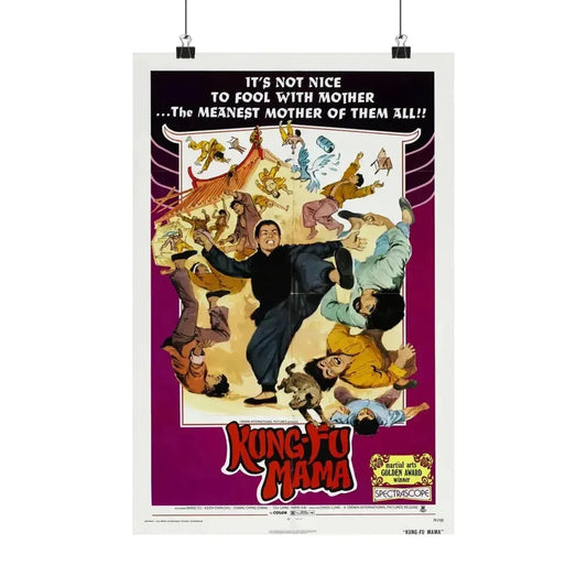 KUNG-FU MAMA 1973 - Paper Movie Poster 12″ x 18″ Matte - The Sticker Space