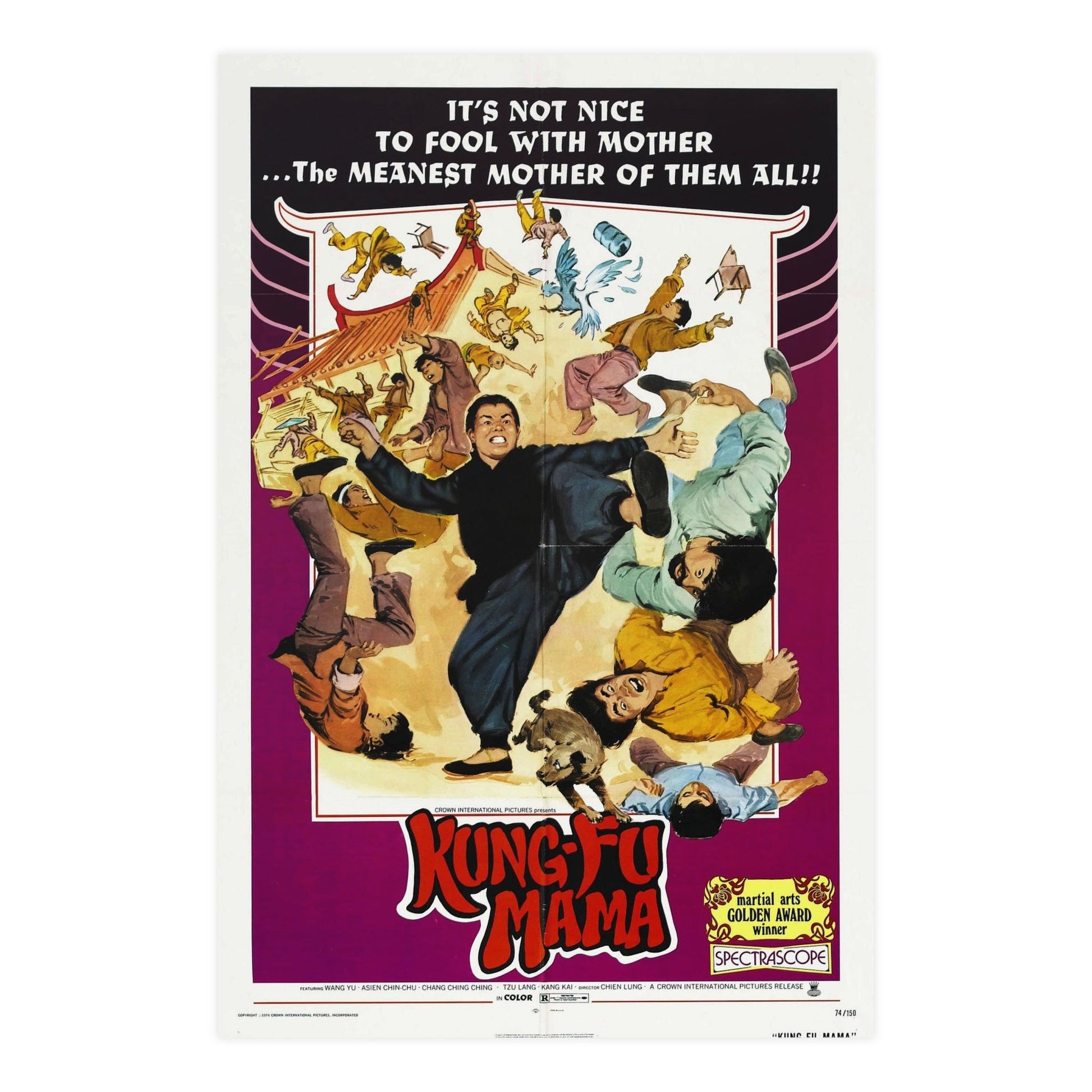 KUNG-FU MAMA 1973 - Paper Movie Poster-24″ x 36″ (Vertical)-The Sticker Space