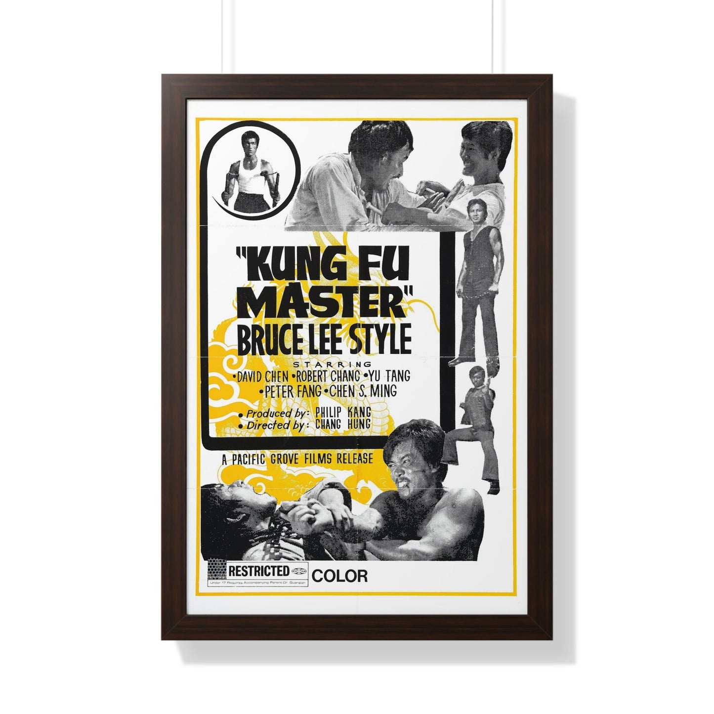 KUNG FU MASTER BRUCE LEE STYLE 1972 - Framed Movie Poster-20" x 30"-The Sticker Space