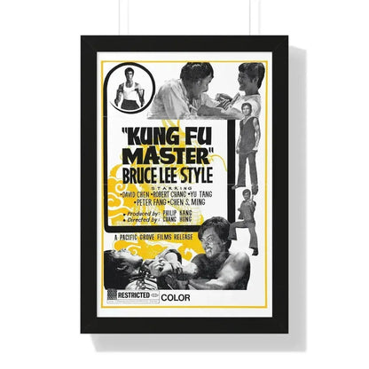 KUNG FU MASTER BRUCE LEE STYLE 1972 - Framed Movie Poster - The Sticker Space