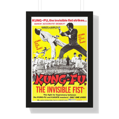 KUNG FU THE INVISIBLE FIST 1972 - Framed Movie Poster-16″ x 24″-The Sticker Space