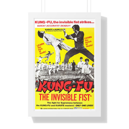 KUNG FU THE INVISIBLE FIST 1972 - Framed Movie Poster-16″ x 24″-The Sticker Space