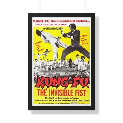 KUNG FU THE INVISIBLE FIST 1972 - Framed Movie Poster-20" x 30"-The Sticker Space