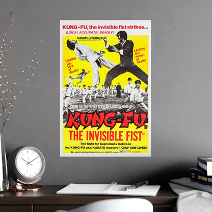 KUNG FU THE INVISIBLE FIST 1972 - Paper Movie Poster-The Sticker Space