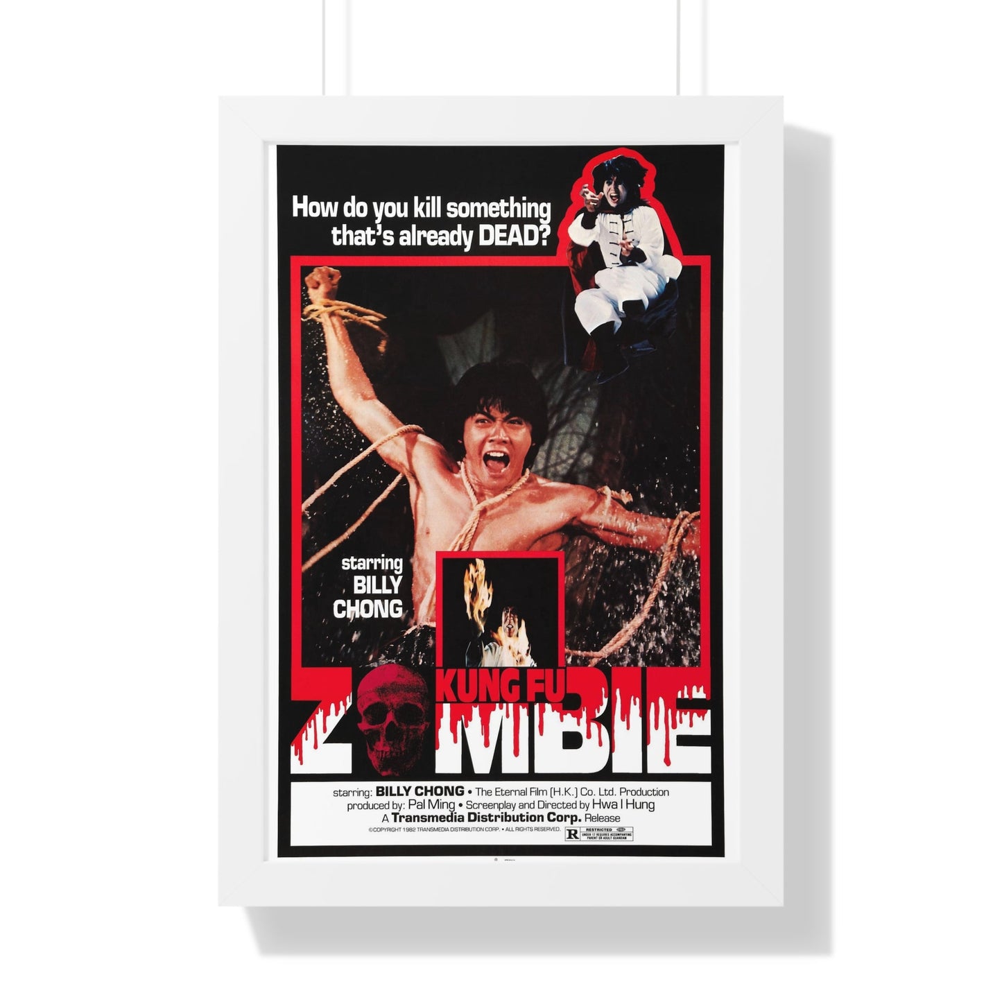 KUNG FU ZOMBIE 1981 - Framed Movie Poster-16″ x 24″-The Sticker Space