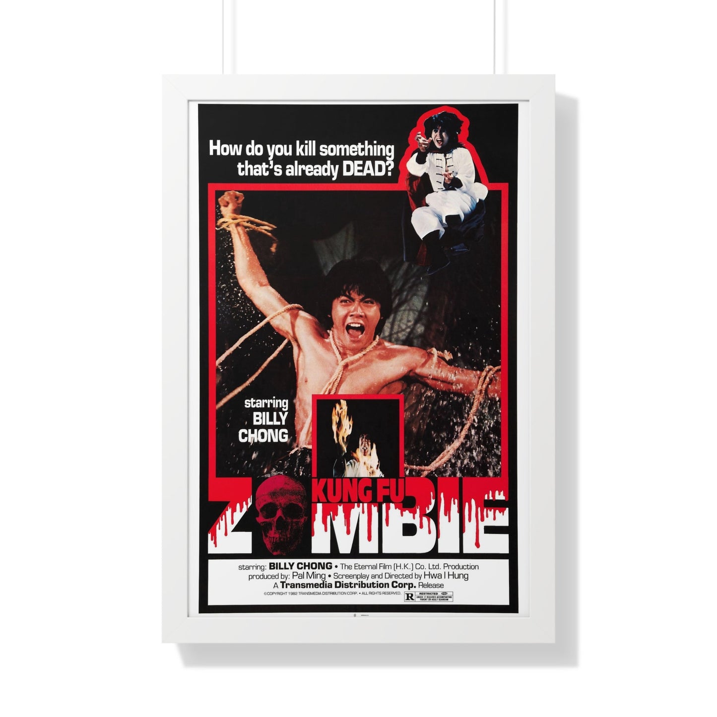 KUNG FU ZOMBIE 1981 - Framed Movie Poster-20" x 30"-The Sticker Space