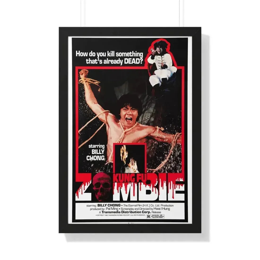 KUNG FU ZOMBIE 1981 - Framed Movie Poster - The Sticker Space