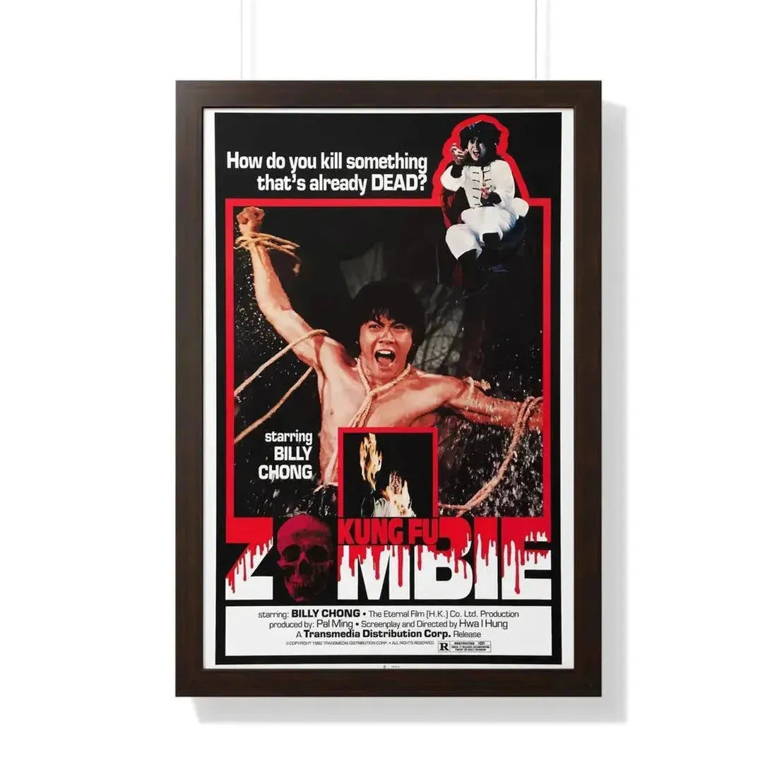 KUNG FU ZOMBIE 1981 - Framed Movie Poster - The Sticker Space