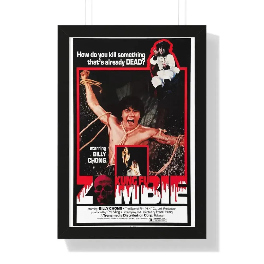 KUNG FU ZOMBIE 1981 - Framed Movie Poster - The Sticker Space
