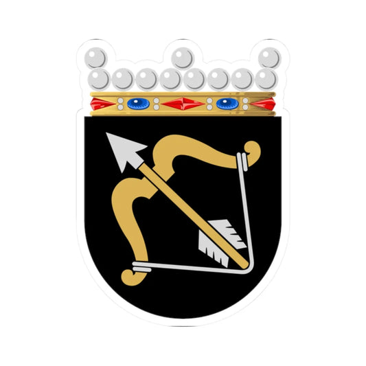 Kuopion lääni.vaakuna (Finland) (Coat of Arms) STICKER Vinyl Kiss-Cut Decal 2 Inch White - The Sticker Space