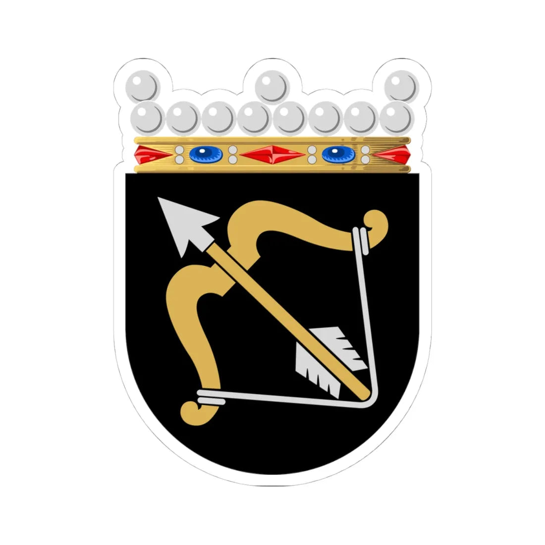 Kuopion lääni.vaakuna (Finland) (Coat of Arms) STICKER Vinyl Kiss-Cut Decal - The Sticker Space